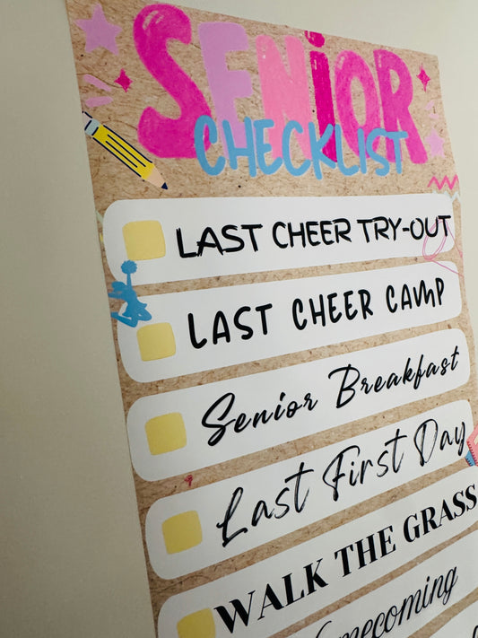 Senior Year Checklist Banner