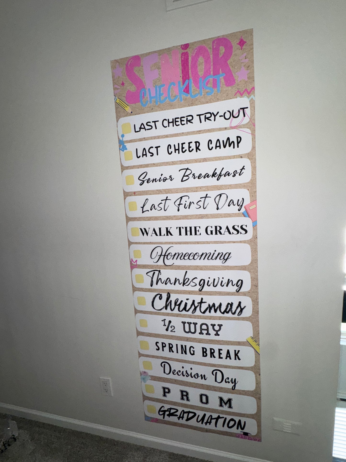 Senior Year Checklist Banner