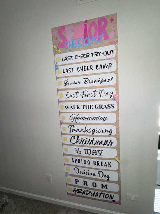 Senior Year Checklist Banner
