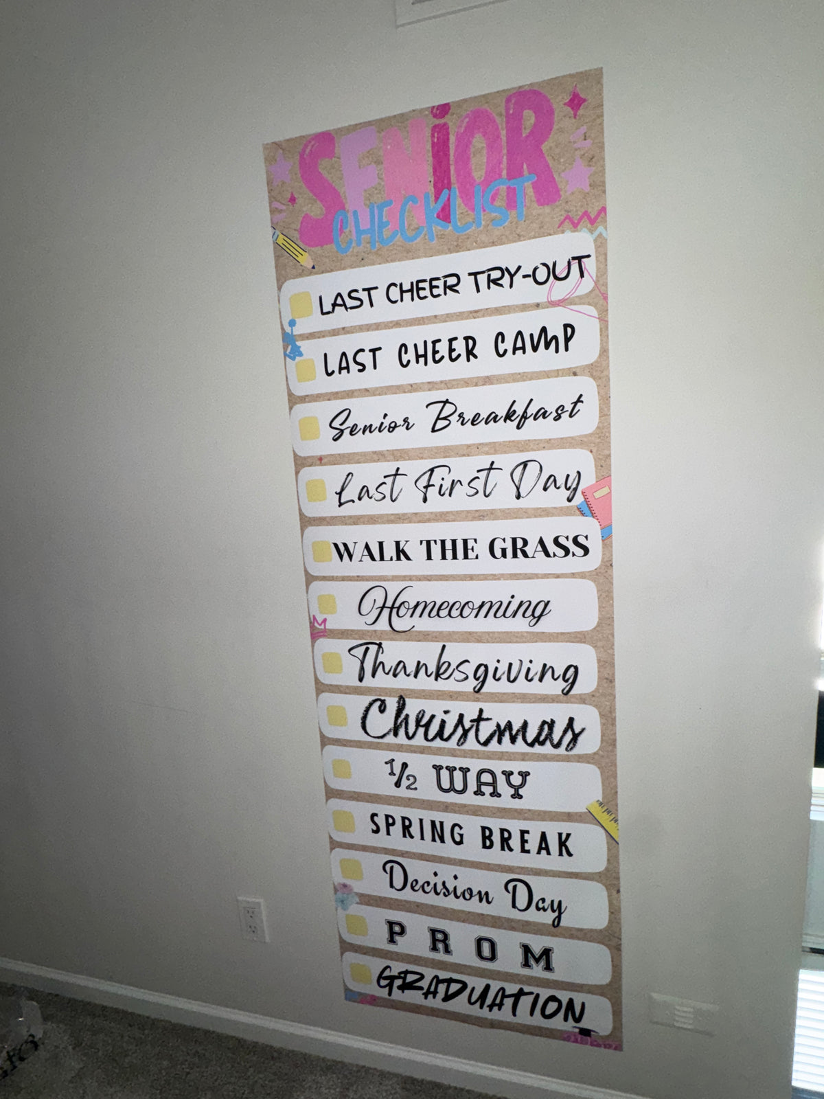 Senior Year Checklist Banner