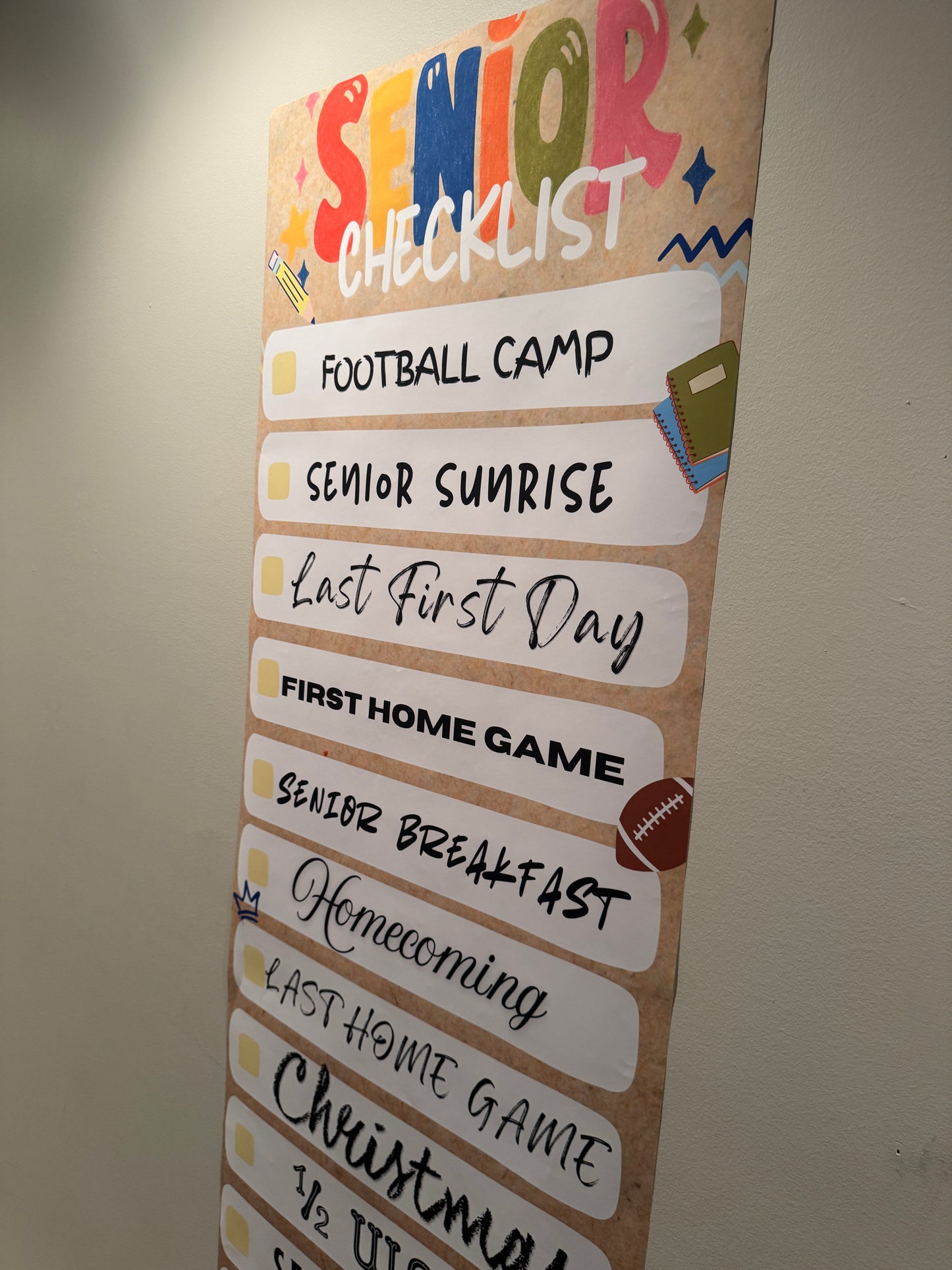 Senior Year Checklist Banner