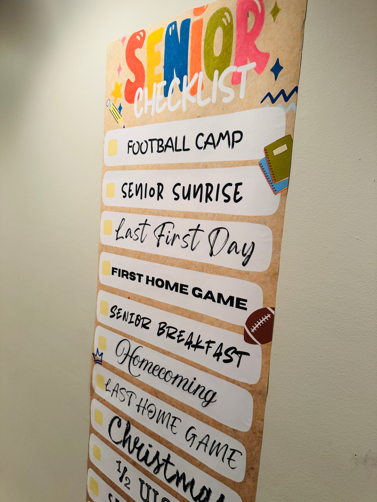 Senior Year Checklist Banner