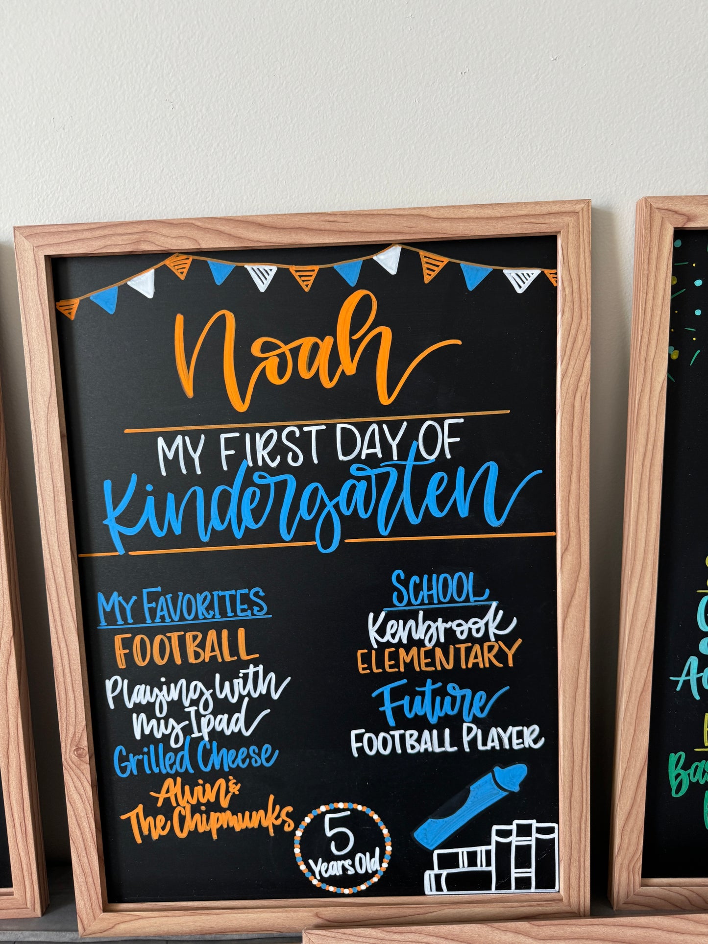 First Day of School Sign - Handlettered